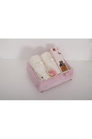 Finezza GrandMaxi Kadife Havlu,Oda kokusu,Aksesuar,Sandık Set 6 P Krem