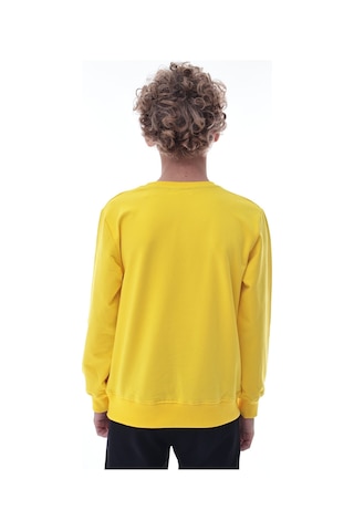 Sarı Erkek Çocuk Sweatshirt Pamuklu Rahat Kalıp Günlük Model Sarı