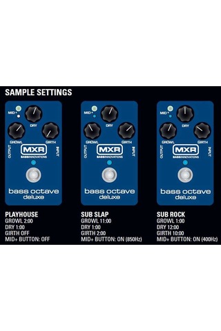 Mxr M288 Bass Octave Deluxe Pedalı