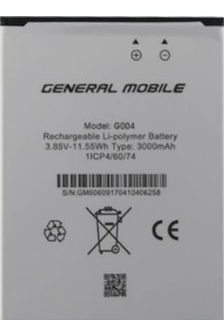 General Mobile Discovery Gm6/Gm6 Life Pil Batarya