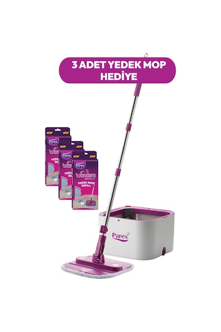 Wondero Temiz Su ile Kirli Suyu Ayıran Otomatik Temizlik Set +3 Yedek Moplu