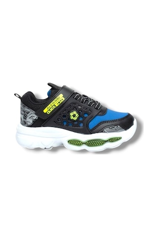 Alessio 019-26 Cilt Anatomik Filet Çocuk Sneaker Siyah Sax 31-35 Siyah