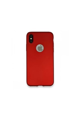 Apple Uyumlu iPhone X Telefon Kılıfı Bordo Esnek Kaliteli Telefon Kılıfı 2 Adet Bordo Kırmızı