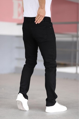 Bürke Premium Erkek Siyah Renk Regular Fit Rahat Kesim Esnek Likralı Denim Jeans Kot Pantolon