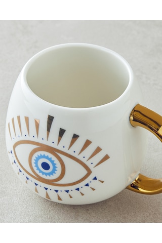 English Home Mystic Look New Bone China Yılbaşı Kupa 425 Ml Gold Gold