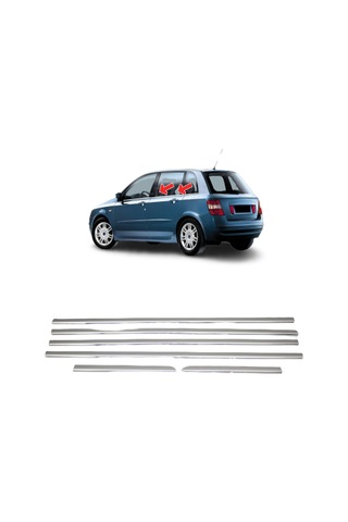 S-Dizayn  Fiat Stilo Cam Çıtası 6 Prç Krom 1998 Üzeri