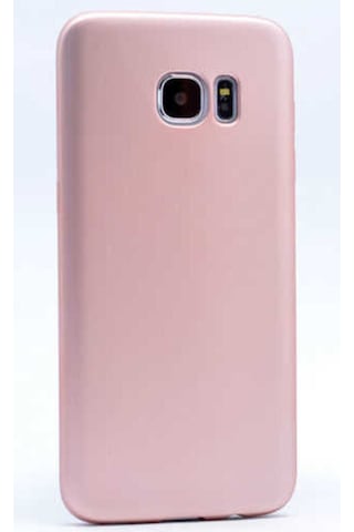 Samsung Galaxy Uyumlu S6 Kılıf Zore Premier Silikon Kapak Rose Gold