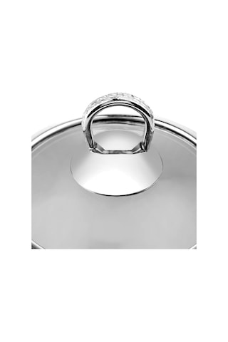 Nehir Çelik Çaydanlık Takımı Seti Alya Maxi Gümüş