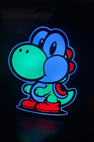 Yoshi Dekoratif Aydınlatma Led Gece Lambası Çok Renkli