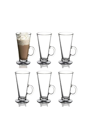 Paşabahçe 55861 Colombian Kulplu Latte Bardak 263cc - 6 Adet