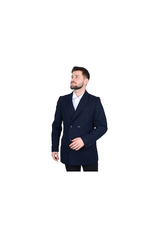 Cengiz İnler Kısa Kruvaze Erkek Kaşe Kaban 001
