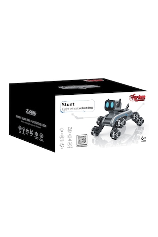 Vardem Şarjlı Köpek Araba - Bilekten Kontrol Ve Uzaktan Kumandalı , 8 Teker Buharlı 2.4g Kapalı Kutu