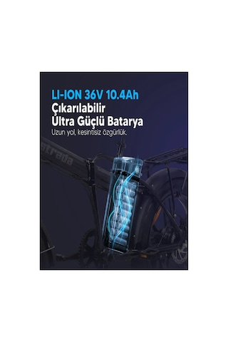 E-bro Hidrolik Disk Fat Bike Katlanabilir 20 Jant Elektrikli Bisiklet Gri