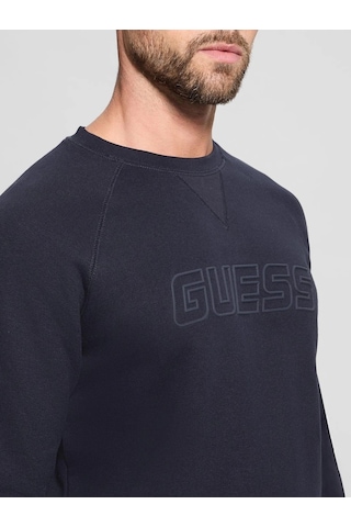 Guess New Aldwin Erkek Sweatshirt Z4yq16k9v31 Lacivert