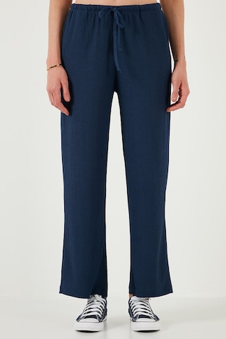 Lela Regular Fit Normal Bel Geniş Paça Bayan Pantolon 5866117 Indigo