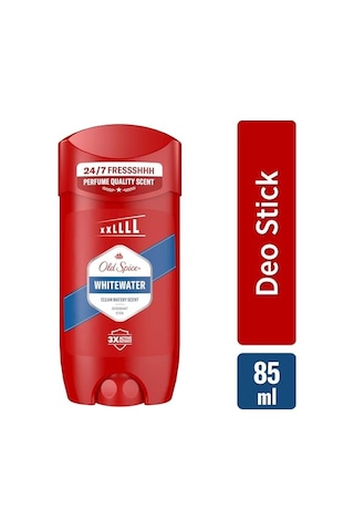 Old Spice Whitewater Erkek Deodorant Stick 85 Ml Xl 7/24 Tazelik, Uzun Ömürlü Parfüm Kokusu, Koku Koruması, %0 Alüminyum Tuzları, Kıyafetlerde Görünmez