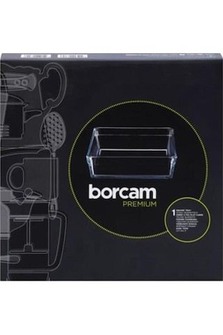 59304 Borcam Premium Kare Fırın Tepsisi 2400cc - 2 Adet Fma99929 Şeffaf