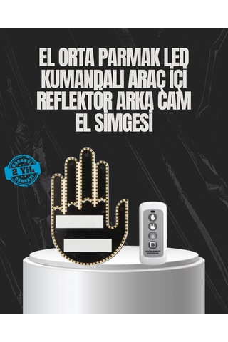 Uzaktan Kumandalı Led El Park Uyarı Cihazı 2025 Model A Kalite Çok Renkli