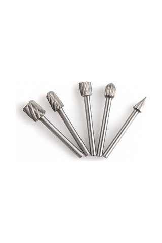 Pazly Ve Ucu Tungsten Seti, Metal Ve Ahşap İşleme İçin 10 Adet 1/8 Şaftlı Geeroyoo Freze - Mf