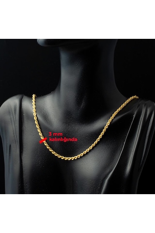 60 cm. Burma 8 Ayar Altın Zincir 8HL603