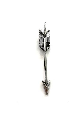 Omar Silver Unisex Ok Figürlü Kolye Ucu Oksitli Gümüş Omr8645 (498401608)
