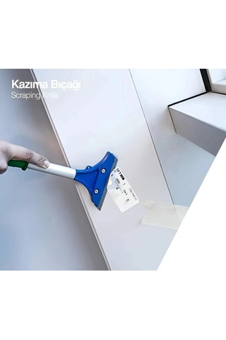 Yenal Kazıma Bıçağı Uzun 65 Cm 18 Mm Bıçak Kırmızı - Mavi