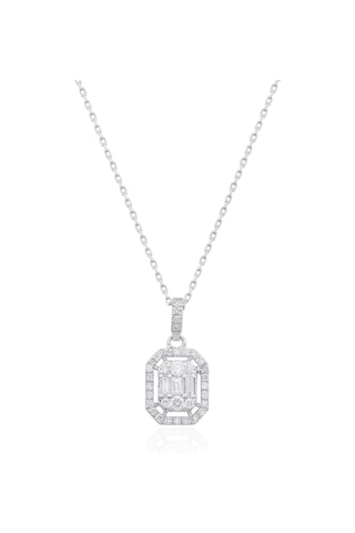 Pırlanta Baget Kolye /0.27ct