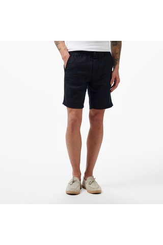 Nautica Erkek Siyah Slim Fit Keten Şort Düz B35214t Siyah