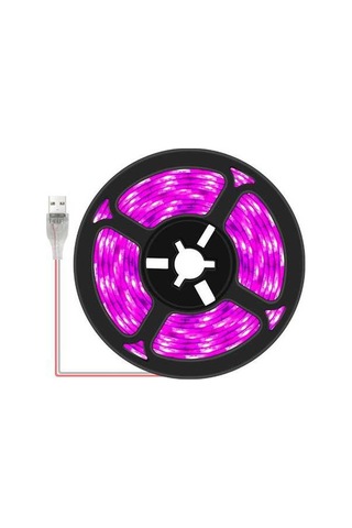 Didadodo Pembe Mor Renkli, 5v Abs Malzeme Işık Şeridi - 0.5m/1.0m/2.0m/3.0m Uzunluk, 30/60/120/180 Işık Boncuk Seçenekleri, Renkli Işık Şeridi Diğer