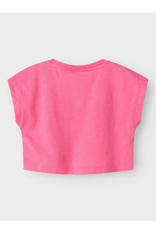 Name It Nmfvıima Capsl Kız Çocuk Crop T-shirt 13228148 Pembe