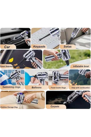 St-6697aplus 20000 Pa Kablosuz Şarjlı Vakum Üfleme Araç Süpürge