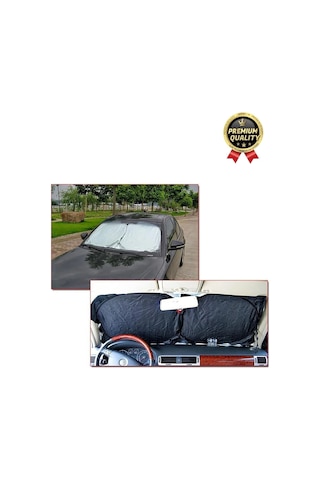 Ultra Dayanıklı Katlanabilir Ve Taşınabilir Uv Işık Engelleyici Çift Katmanlı Ön Cam Araba Güneşliği