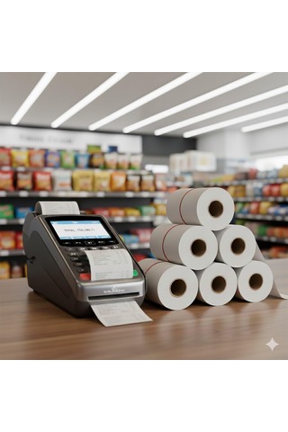 56x30 Mt Termal Pos Rulosu 50 Adet - Yüksek Kaliteli Yazarkasa Rulosu