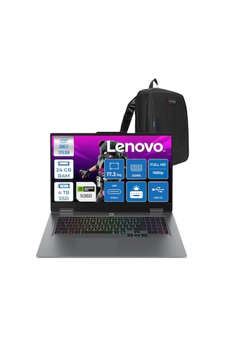 Lenovo LOQ 17IRX10 83JH009UTRF10 i7-13700HX 24 GB 4 TB SSD RTX5060 17.3" Free Dos Dizüstü Bilgisayar + Zetta Çanta