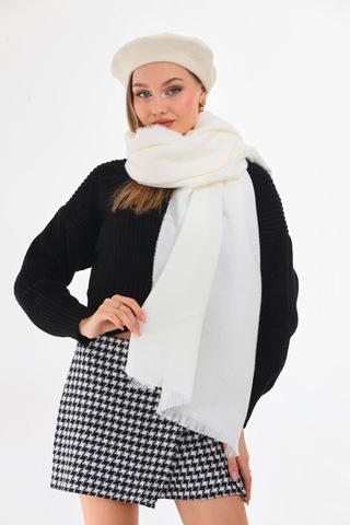 Keçe Ressam Atkı 2.li Set Ekru