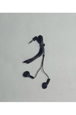 Mikrofonsuz Aux Jacklı Siyah Kulaklık 1 Metre 1 Metre