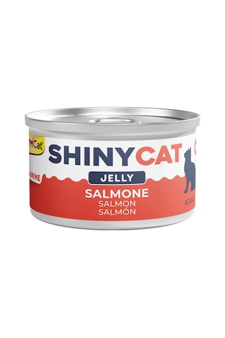 Gimcat Shiny Cat Jöle İçersinde Somon Balıklı Yetişkin Kedi Konservesi 24 x 70 G