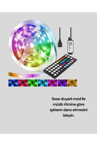 Su Geçirmez 10m Smart Şerit Led Tv Arkası Ve Oda Dekorasyonu İçin 70938240