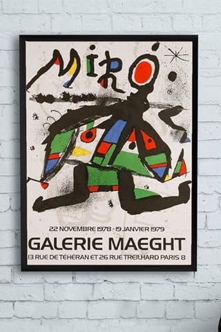 Pster12364 Joan Miro - Orig Art Sanatsal Çerçeveli Tablo 21x30cm
