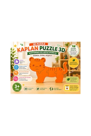 3d Kaplan Puzzle Montessori Eğitici Oyuncak Çocuklar İçin Yapboz Beceri Oyunu