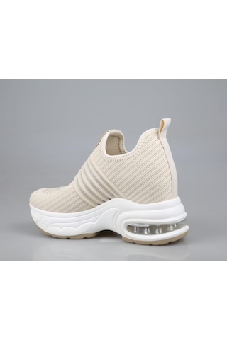 Guja 25y300-8 Dolgu Topuk Bej Kadın Sneakers Bej