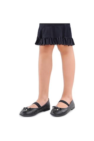 Kiko Kids Cilt Lastikli Kız Bebek Babet Ayakkabı Arç 07 Siyah
