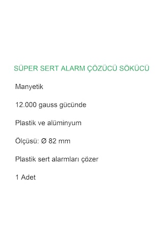 12.000 Gauss Süper Alarm Etiketi Çözücü Sökücü