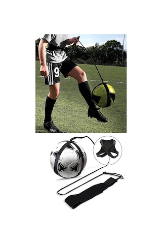 Ayarlanabilir Futbol Antrenman Kemeri Top Tutucu Bel Kemeri, Futbol Antreman Egzersiz Aleti Siyah