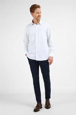 İmza Beyaz - Lila Çizgili Desen Sert Yaka Uzun Kol Cepli Comfort Fit Pamuklu Gömlek 1004255274 Beyaz - Lila