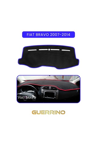 Fıat Bravo 2007-2014 Modellerine Uygun Torpido Koruma Halısı Mavi Kenar