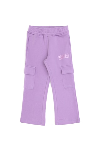U.S. Polo Assn. Kız Çocuk Lila Cep Detaylı Parlak Baskılı Eşofman Altı 50316892-VR034