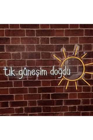 Tık Doğdu Güneşim Neon Led Aydınlatma Renkli