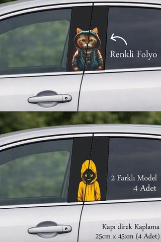 Aracınıza Farklı Bir Soluk Kapı Direk Folyo Sticker Etiket