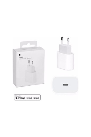 Apple Uyumlu iPhone  20W USB-C Şarj Cihazı Aleti Adaptör Başlık